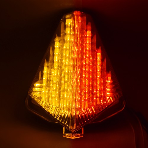 E-Mark Smoke Led Integrated Blinker Taillight for YAMAHA YZF R1 07-08 T-Max 530 - Picture 3 of 11
