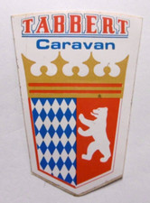 alter Aufkleber Tabbert Caravan Wappen Logo 5,5 x 7,5 cm Wohnwagen Oldtimer 70er