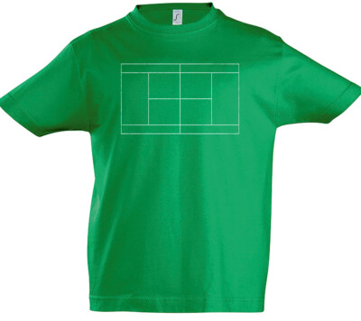Tennis Court I Kinder Jungen T-Shirt Love Addiction Tennis Racket Field Ball