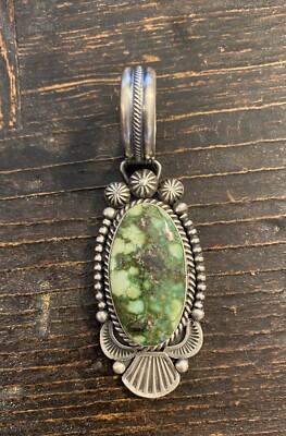 Native American Navajo Michael Calladitto Sonoran Gold And Sterling Pendant