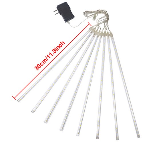 8pc/set LED Falling Rain Fairy String Lights Valentine's Day Wedding Party Decor - Picture 8 of 28
