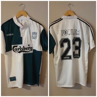 Liverpool 1995/96 Retro Away Shirt Robbie Fowler 23 XL New | eBay