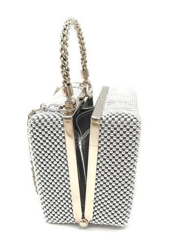 XX-Small Clutch Metal beaded mesh box for Cocktail Party Prom Wedding Banquet - Picture 108 of 116