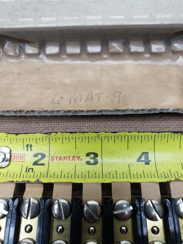 Curtis MAT-9 Connector Barrier Strip 9 Circuit 25 amp 12-22 AWG New - Picture 2 of 2