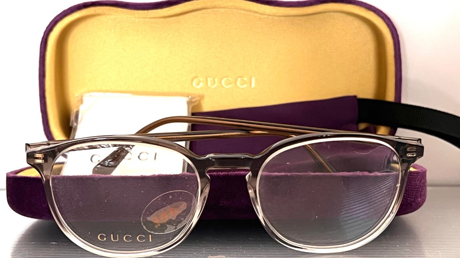 Gucci GG0552OA 008 Eyeglasses Gray Frames Clear Lens 51-19 145 NWT #299