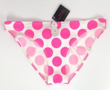 La Senza Bikini Bottoms UK 10 White / Pink BNWT