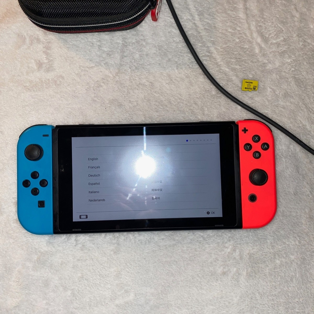 Nintendo Switch with case and 256 GB SD card | eBay
