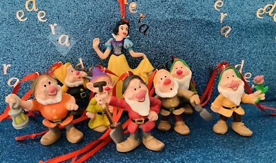 DISNEY SNOW WHITE & SEVEN DWARFS CHRISTMAS Tree DECORATIONS