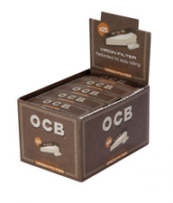 OCB Virgin Unbleached Filter Tips a 50 Tips | 25 Hefte