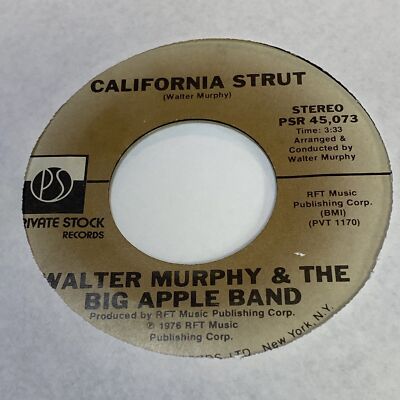 Walter Murphy Band - California Strut / A Fifth Of Beethoven - 1976 45 RPM - VG