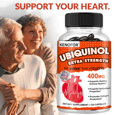 CoQ-10 400mg 60/120Capsules Coq10 Co Q10 Coenzyme Anti Aging Cardiovascular