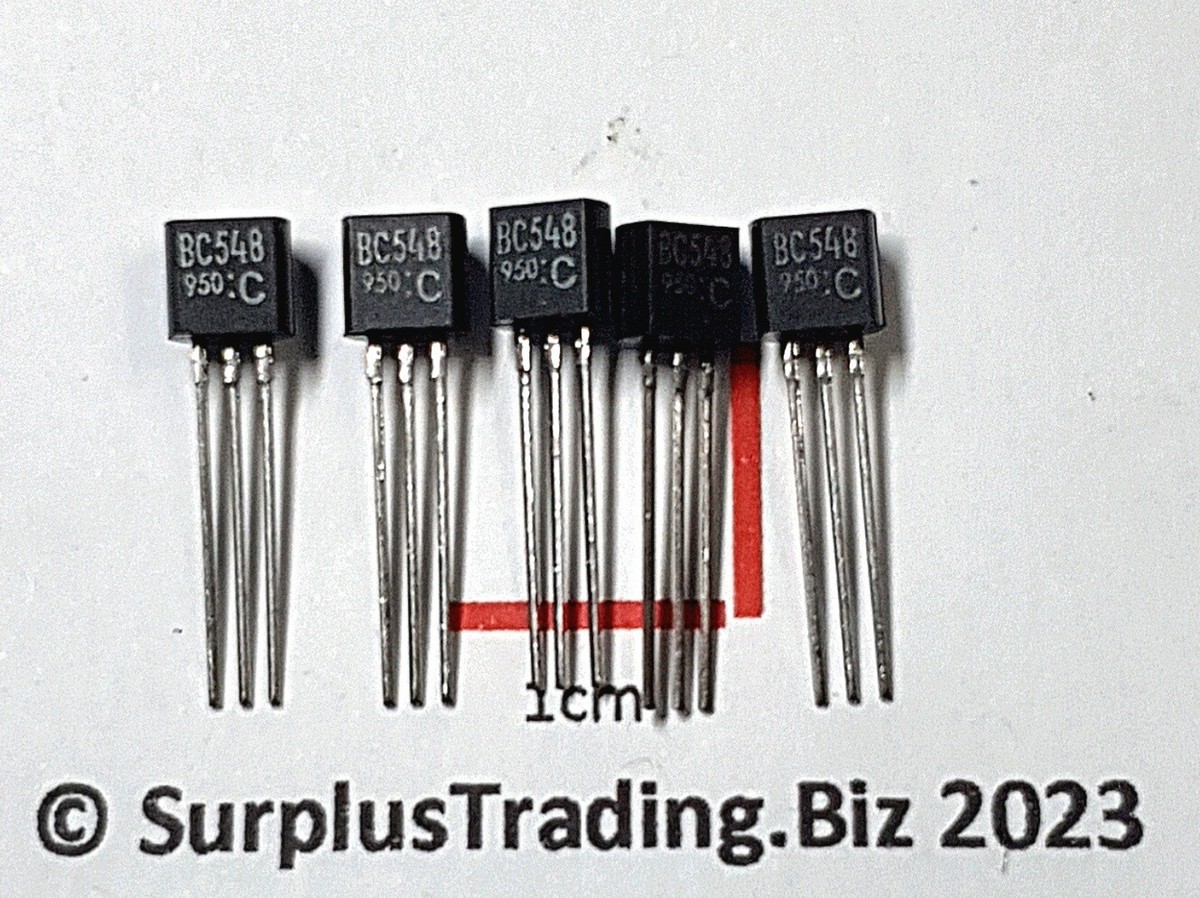 200 Toshiba BC548C high gain NPN transistor TO92 BC548 C548