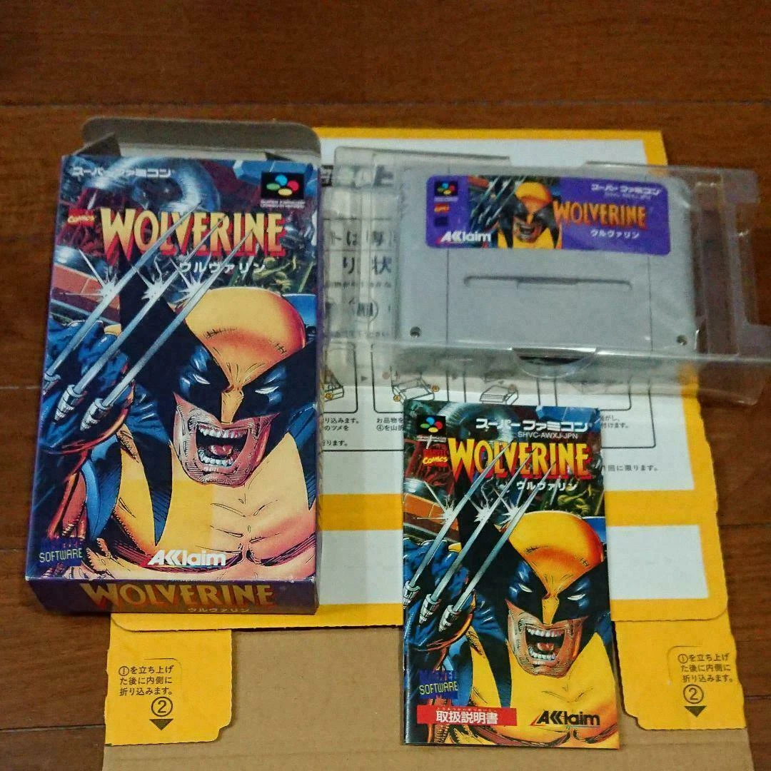 Aklaim Wolverine Nintendo Super Famicom SFC SNES Used Action Japanese Retro Game