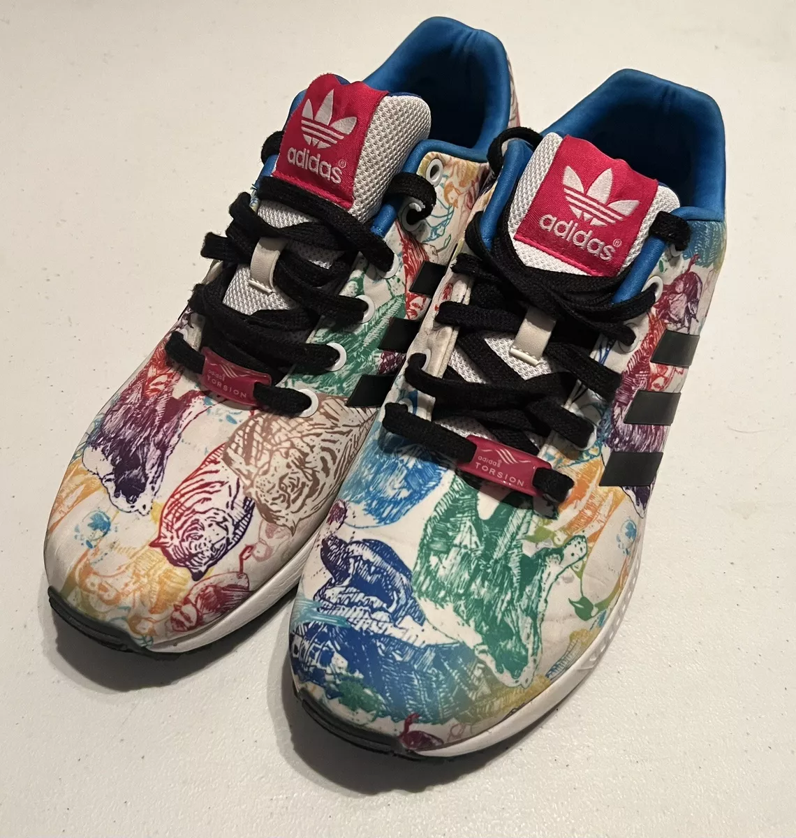 Colorful adidas zx flux deals