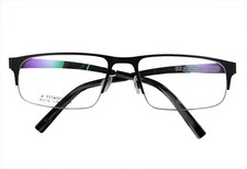 Unisex Half-rimless Titanium Eyeglasses Light Weight Optical lens-able Clearance