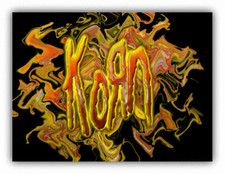 Korn Distortion Music Car Bumper Sticker Decal - 3'' or 5''