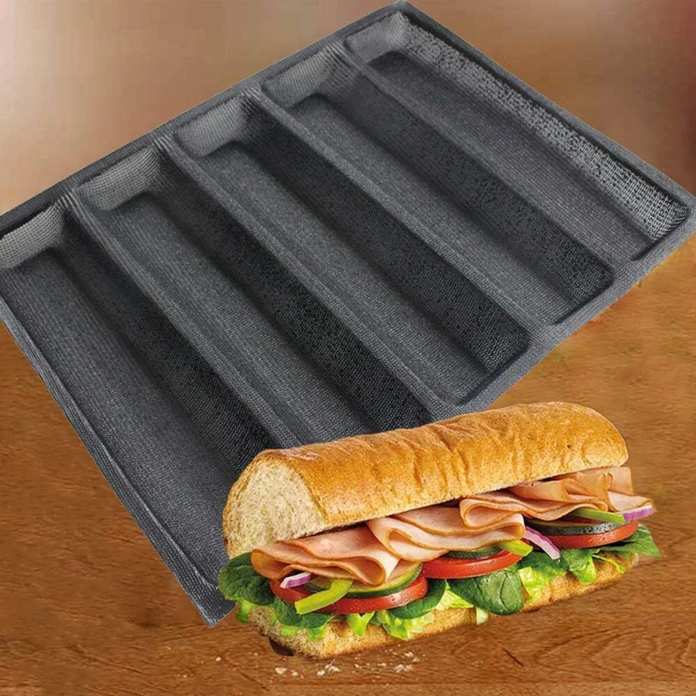Silicone Perforated Baking Forms Sandwich Mold French Baguette Bread Pan Mat 5 L
Opens in a new wind