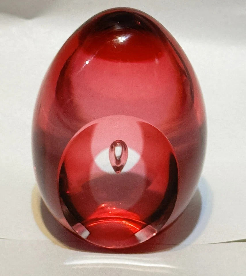 RARA Escultura Escandinava de Vidrio Mona Morales-Schildt Firmada Diseñador KostaBoda Foto 2 de 4