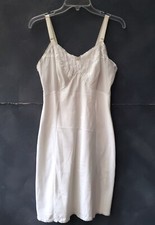 Vintage Wonder Maid White Lace Trim Cotton Blend Slip S VGUC
