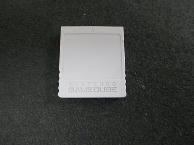 Official Genuine OEM Nintendo GameCube Memory Card 59 Blocks Grey DOL-008