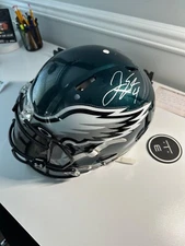 philadelphia eagles authentic speed helmet. Signed by Jake Elliot and Josh Huff