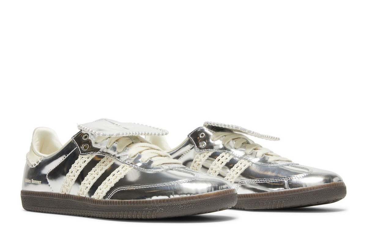 Size 9 - adidas Wales Bonner x Samba Silver Metallic for