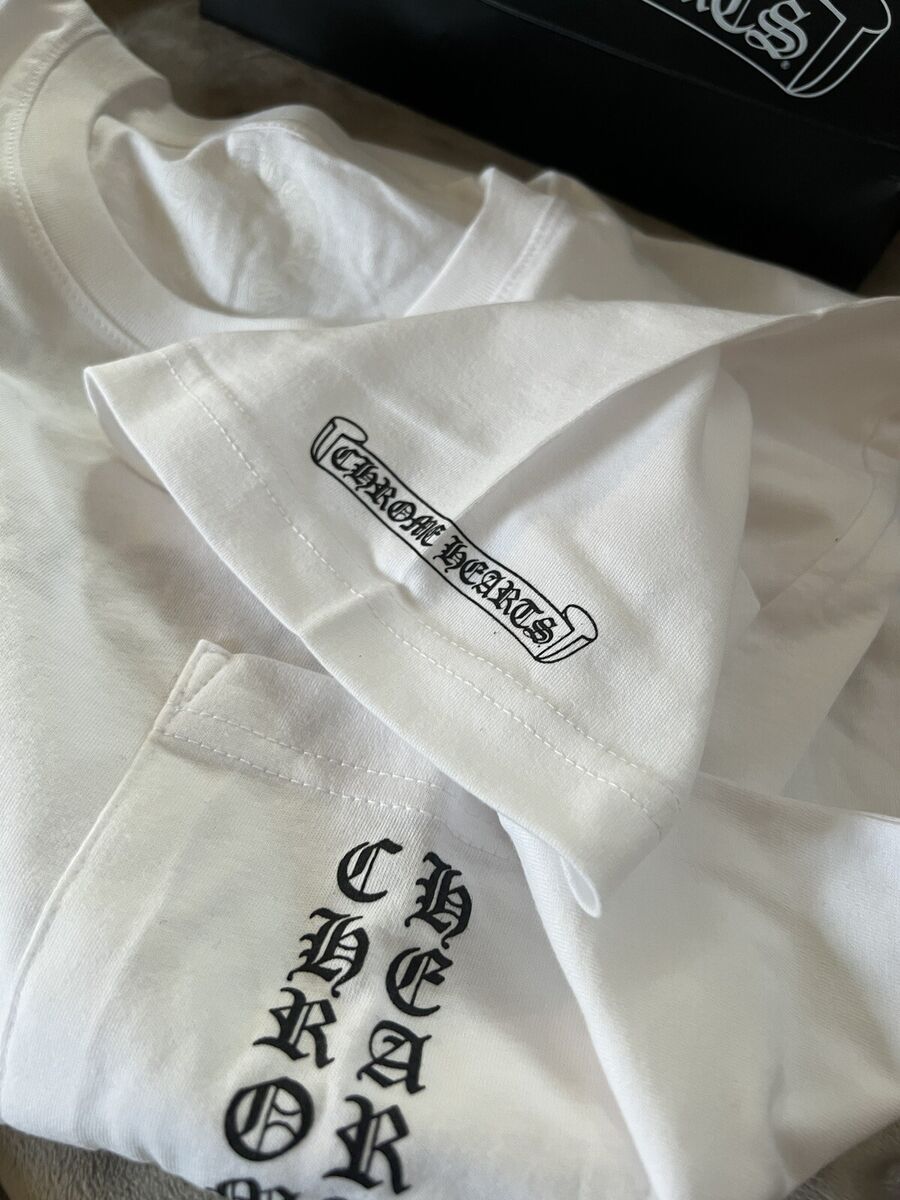 New DS Chrome Hearts Tokyo Limited Scrol Logo T-Shirt tee L New DS Chrome Hearts Tokyo Limited Scrol Logo T-Shirt tee L