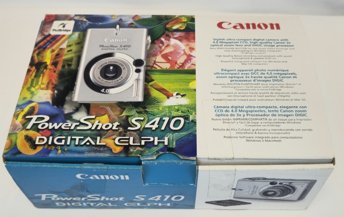 Canon PowerShot S410 4MP Digital ELPH Camera, Memory Cards