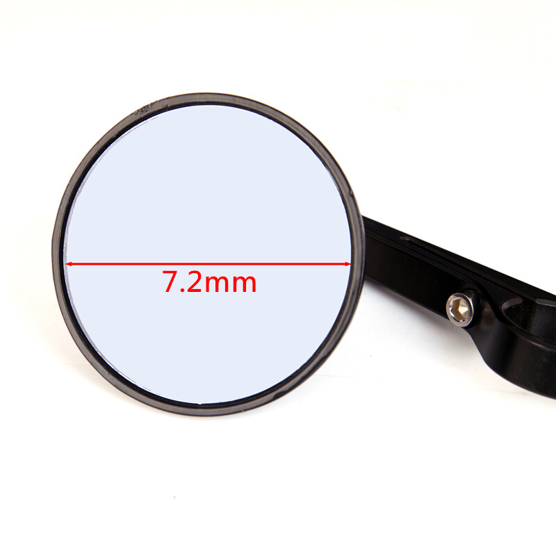 Motorcycle Round 7/8" 22mm CNC Bar End Rearview Side Mirrors Cafe - Foto 9