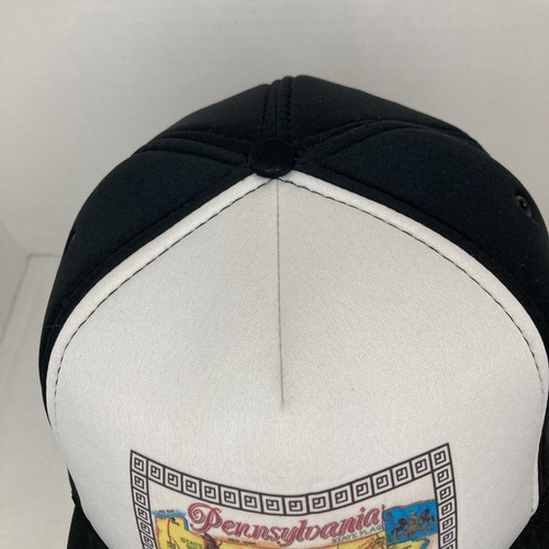Pennsylvania State Foam Trucker Hat Black And White SnapBack Winner Sri Lanka - Picture 7 of 14