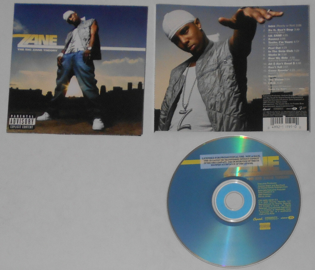 Zane - The Big Zane Theory - U.S. promo label cd | eBay