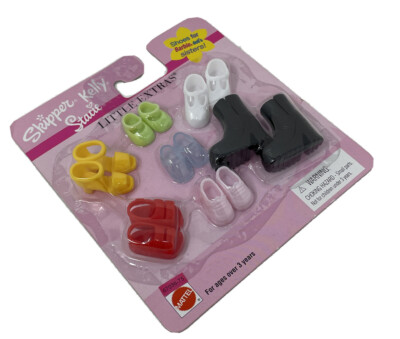 NRFP 2001 ''SKIPPER KELLY STACIE'' 6 Pr SHOES Style LITTLE EXTRAS Mattel #67036