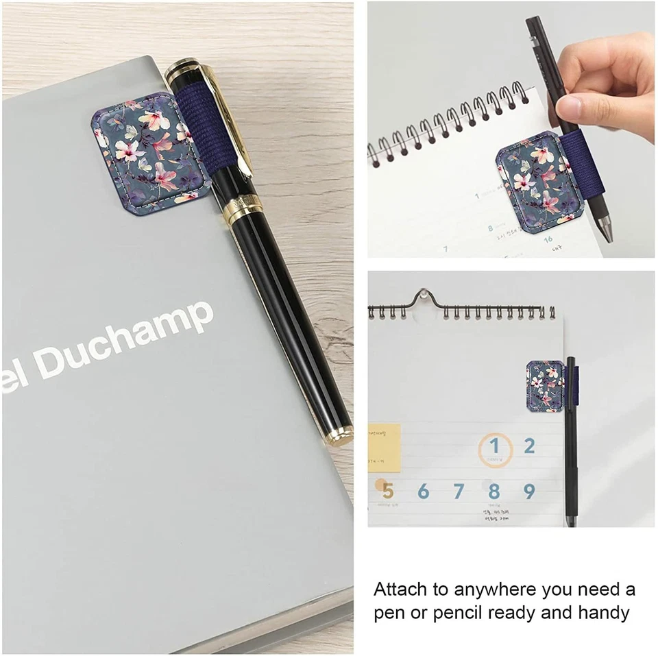 (4 Pack) Pen Loop Holder for Apple Pencil 1st & 2nd Gen Elastic Adhesive Sleeve - Image 4 of 4