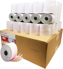 3 PLY WIDTH 3" 3IN LENGTH 65'FT 50 ROLLS CARBONLESS PAPER BuyRegisterRoll®