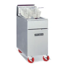 American Range AF-25 Full Pot Floor Model Gas Fryer w/ 30-lb Capacity, Thermo...