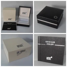 Montblanc Cufflinks Empty Box With Service Guide and Warranty Card  - BRAND NEW
