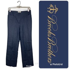 EUC BROOKS BROTHERS 346 Pants Women  s 6 Blue Stretch EUC