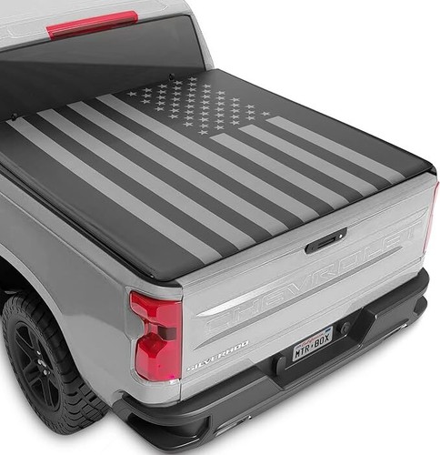 19-25 Chevy Silverado GMC Sierra 1500 Truck Tonneau Cover 5.8' Bed Soft Roll Up - Picture 7 of 7
