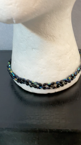 Black Multicolor 12” Intricate Beaded Fashion Chocker Necklace GnuFashion - Video 1 of 1