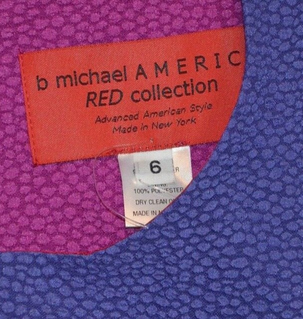 b michael america red collection dress B Michael America "Red Collection" Size 10 Wine Jacquard-Knit Dress NEW $270