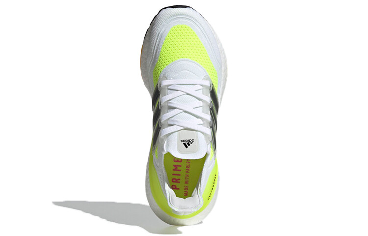 Size 5 - adidas UltraBoost 21 White Solar Yellow W for sale