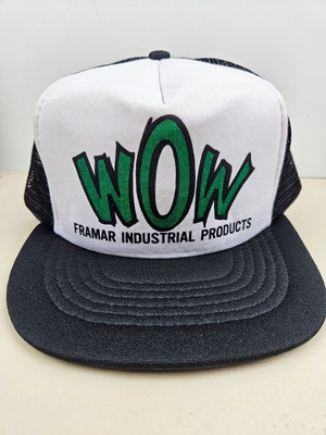 Vintage WOW Framar Industrial Products Trucker Hat Snapback Dad Cap