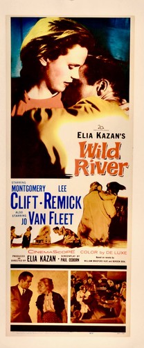“WILD RIVER” / ORIGINAL MOVIE POSTER / LINEN-BACKED / INSERT /LEE REMICK / 1960