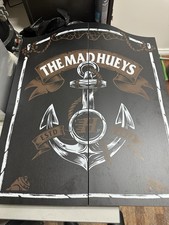 The Mad Hueys Dartboard Cabinet Set - Dart Board & Cabinet Boards