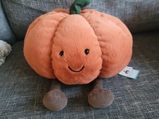 Jellycat Amusable Pumpkin - Rare & Retired BNWT Halloween feet 