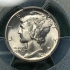 Beautiful Gem 1935 Mercury Dime - PCGS MS66+FB FULL BANDS!!!