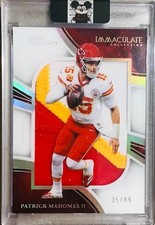 2025 Panini Immaculate Clearly Immaculate Jerseys Mahomes II Tri-Color Patch /49