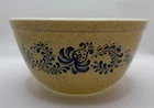 Vintage Pyrex 402 Old Town Blue Speckled Mixing Bowl 1.5 Qt USA Retro Kitchen