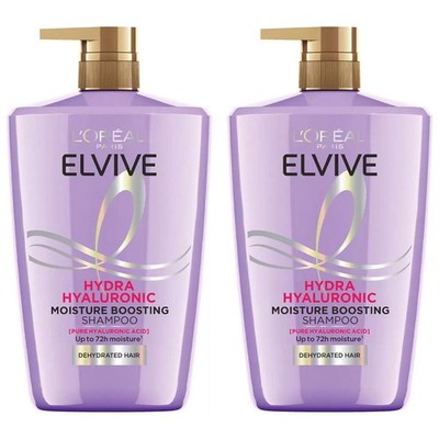 L'oreal Elvive Hydra Hyaluronic Restoring Moisture Boost Haarshampoo Pack 2x 1L