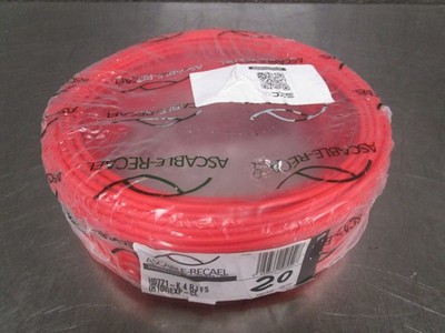 ASCABLE-RECAEL H07Z1-K Halogen-Free Cable, Red, 4 RJ FS (R100) EXP-CL 100m